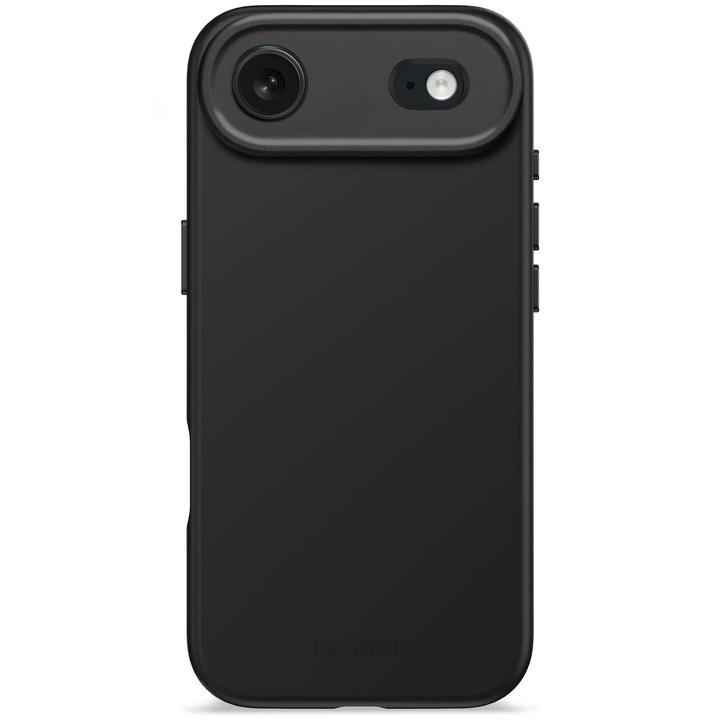 DECODED Antimikrobiális Szilikon Tok iPhone 17 Air-hez - Phantom Black
