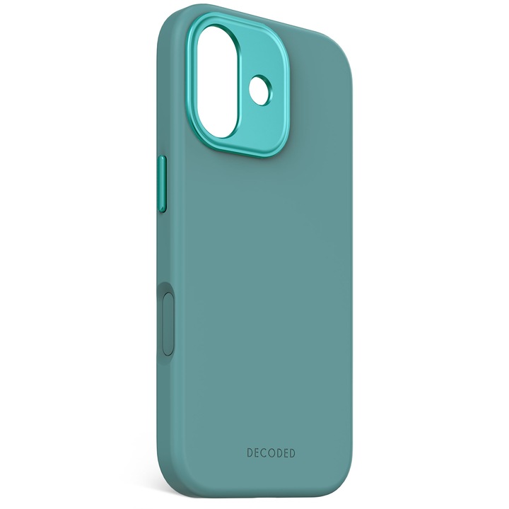 Husa din Silicon Antimicrobian DECODED pentru iPhone 17 - Retro Blue