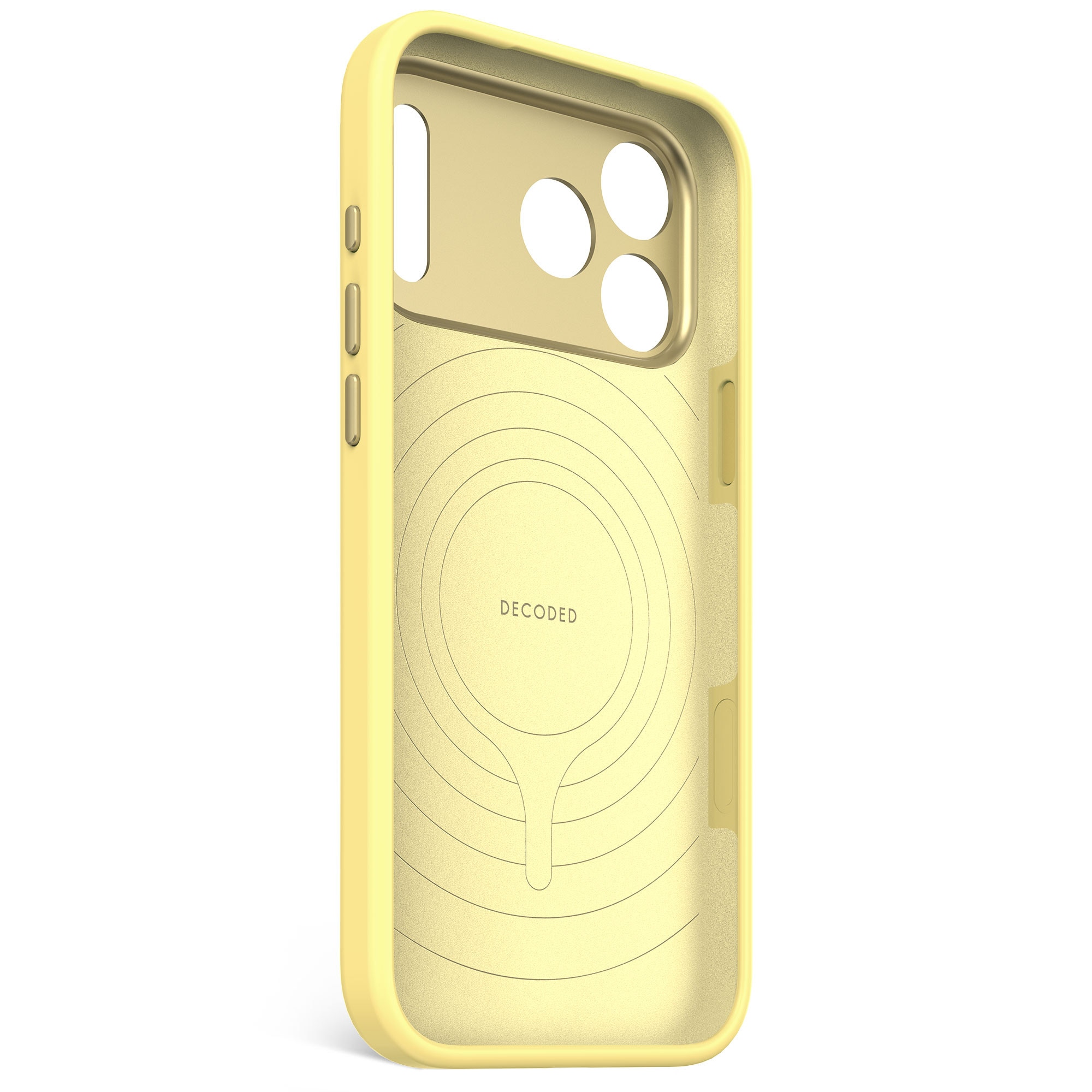 Husa din Silicon Antimicrobian DECODED pentru iPhone 17 Pro Max - Yuma Yellow