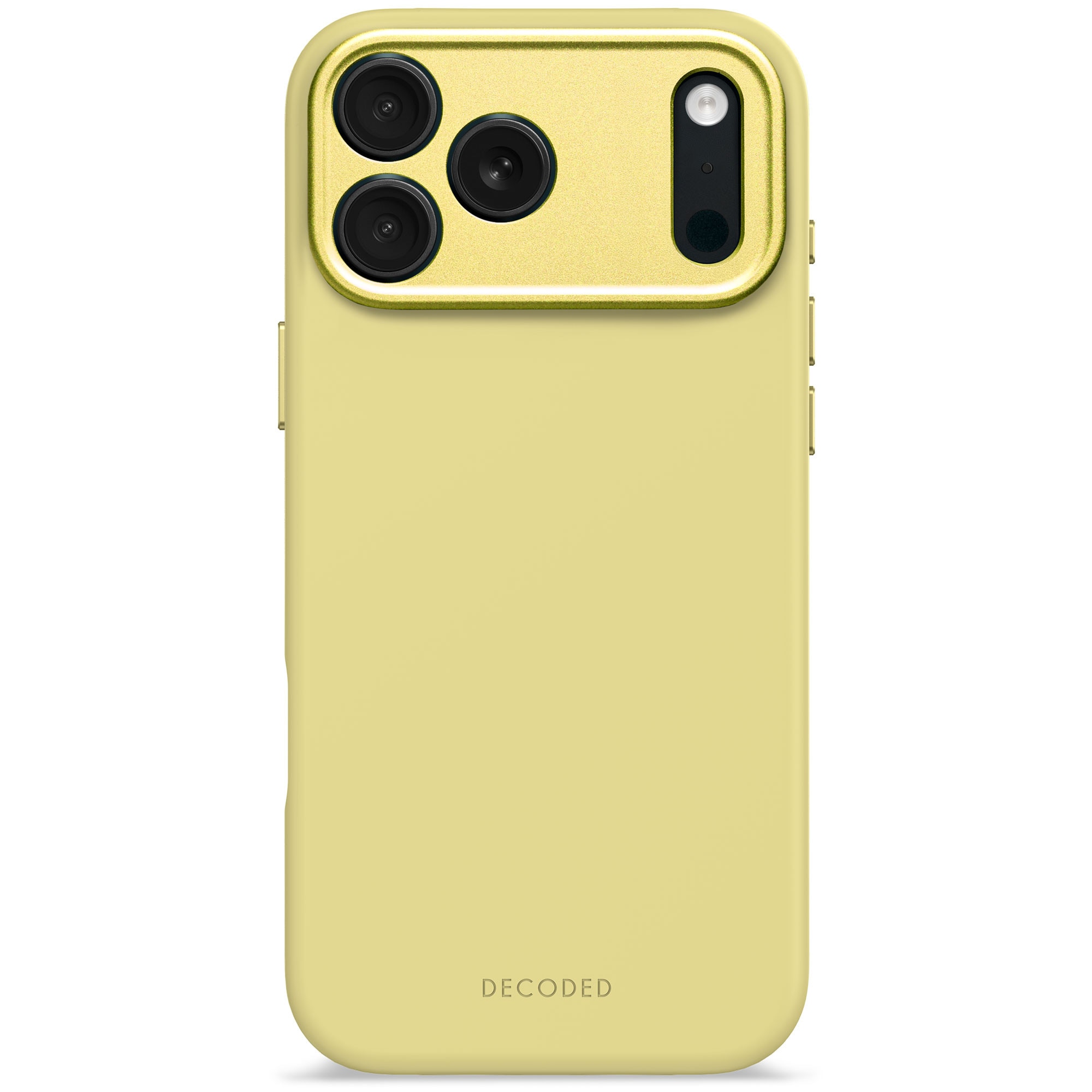 Husa din Silicon Antimicrobian DECODED pentru iPhone 17 Pro Max - Yuma Yellow