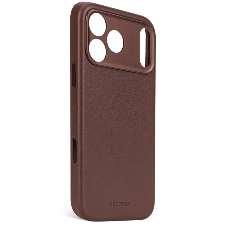Husa din Piele DECODED pentru iPhone 17 Pro - Chocolate Brown