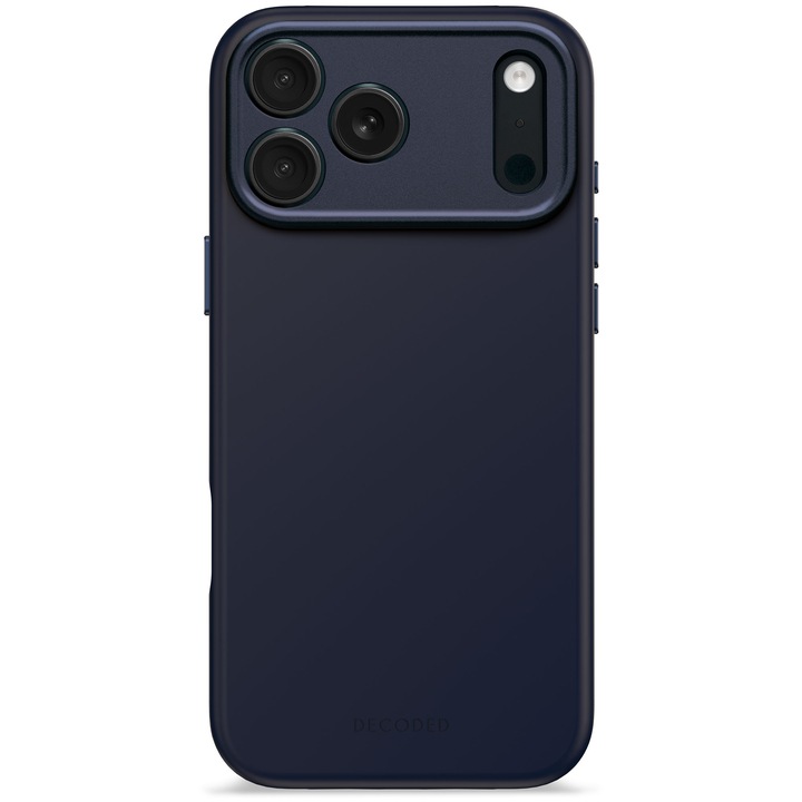 Силиконов антимикробен калъф DECODED за iPhone 17 Pro Max - True Navy