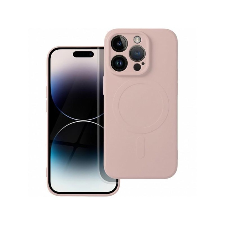 Husa MagSafe pentru Apple iPhone SE (2022) / SE (2020) / 8 Silicone Mag Roz