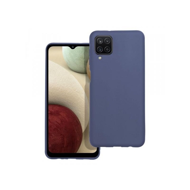 Husa pentru Samsung Galaxy A12 Nacho A127 / M12 M127 / A12 A125 Matt Albastra