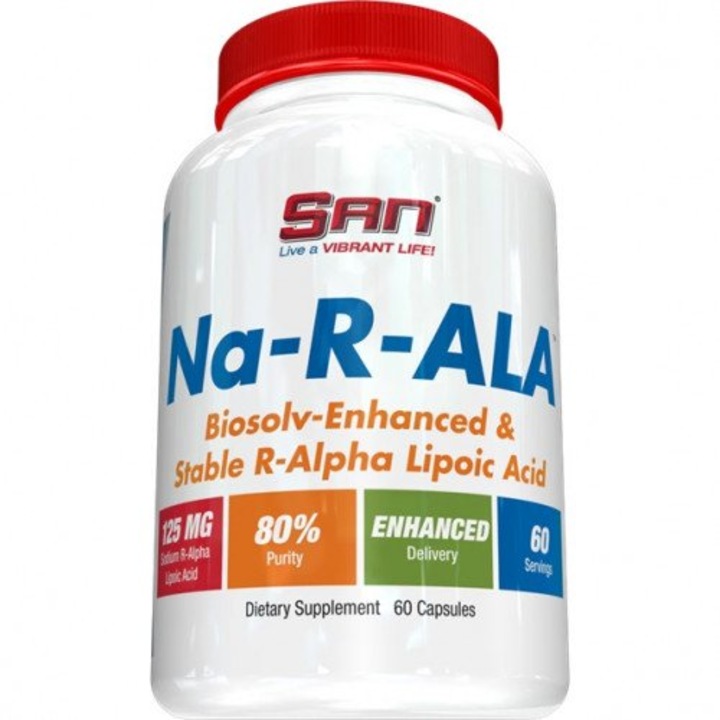 Supliment alimentar SAN, NA-R-ALA, 60 capsule