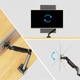 Стойка за монитор 13-34" инча, Triadyn FlexMount, Регулируемо рамо, PIVOT, До 10 кг, VESA, Органайзер за кабели, Захващане с щипка/винт към плот, Черна