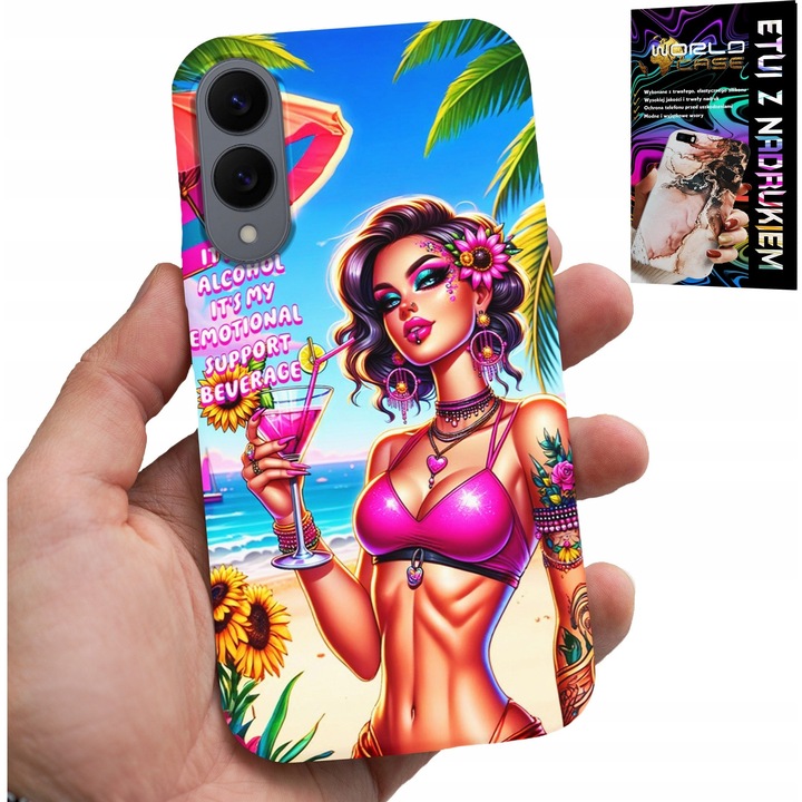 Tok Samsung Galaxy S25 Edge telefonhoz, World Case, szilikon, színes nyomtatás, testreszabható