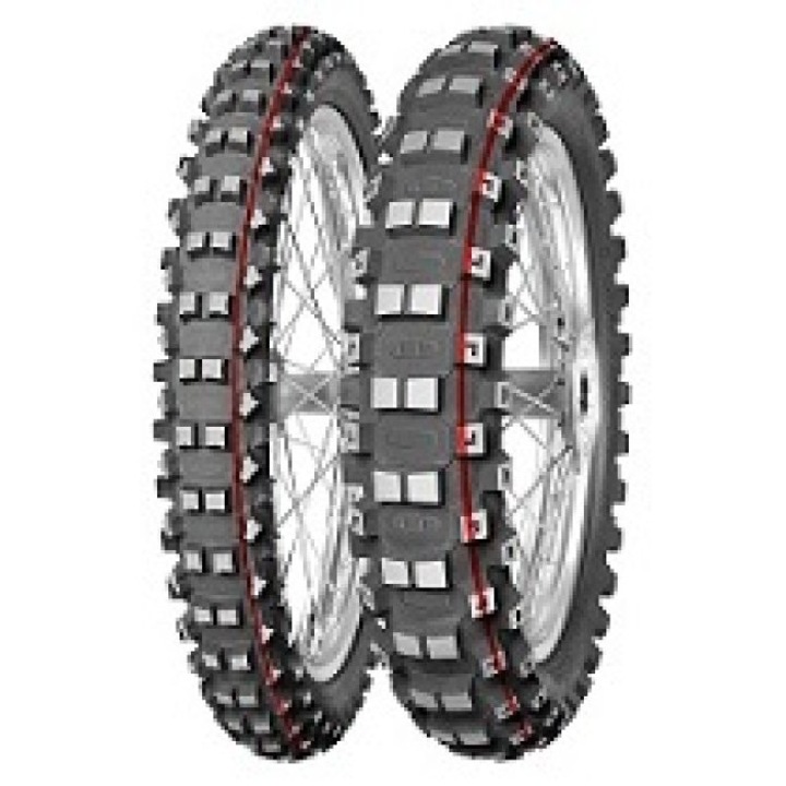Anvelope moto Mitas Terra Force-MX MH 100/90-19 TT 57M Roata spate, Mischung Mediu HARD, NHS, rot & gruen