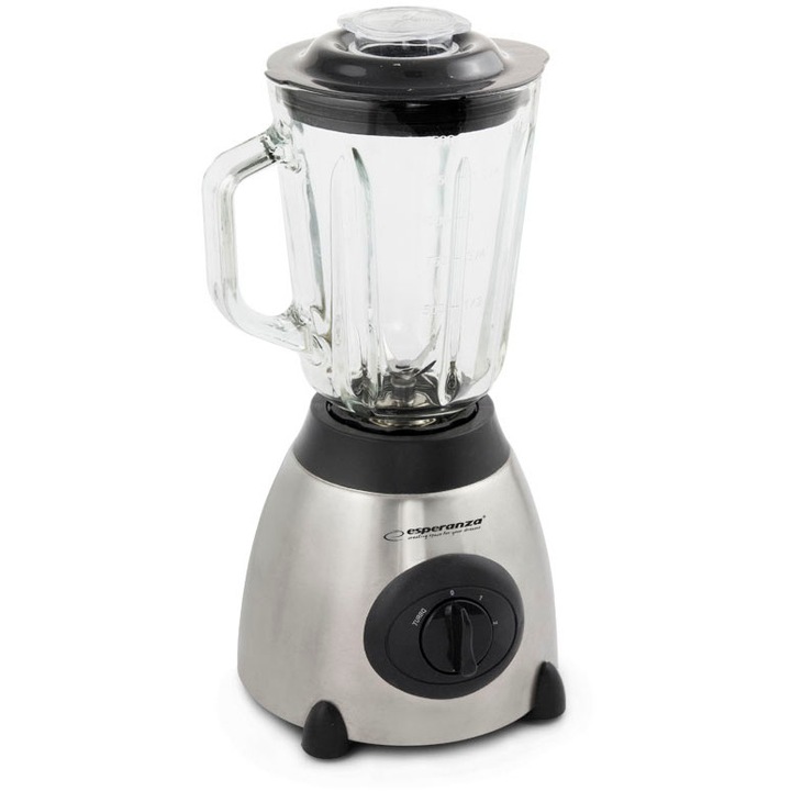 Блендер, Esperanza, EKM020, 500 W, 2 степени на скорост, 1.5l, черен/сребрист