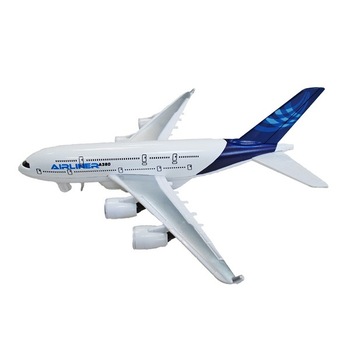 Avion de jucarie metalic cu lumini si sunete Avion de jucarie metalic cu lumini si sunete