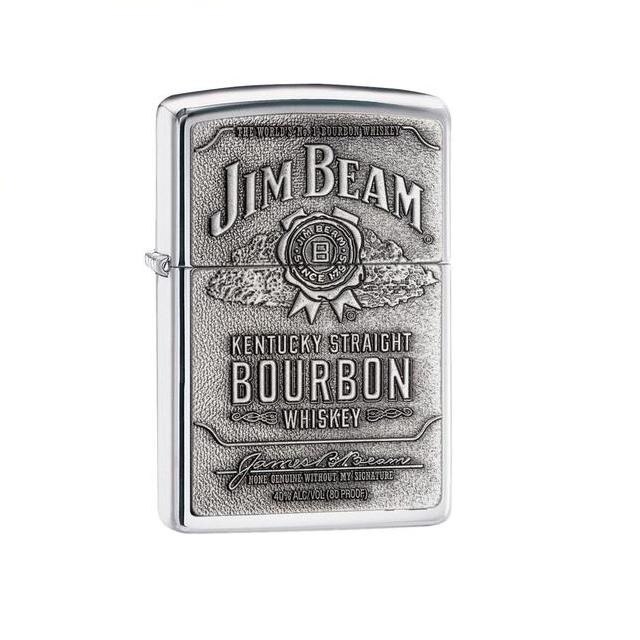 Bricheta Zippo Jim Beam High Polish Chrome