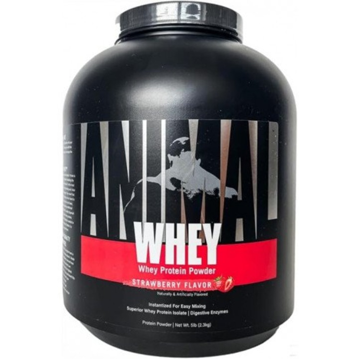 Animal Whey Universal Nutrition 2270g, Cookies & Cream, proteine din zer, cu enzime digestive