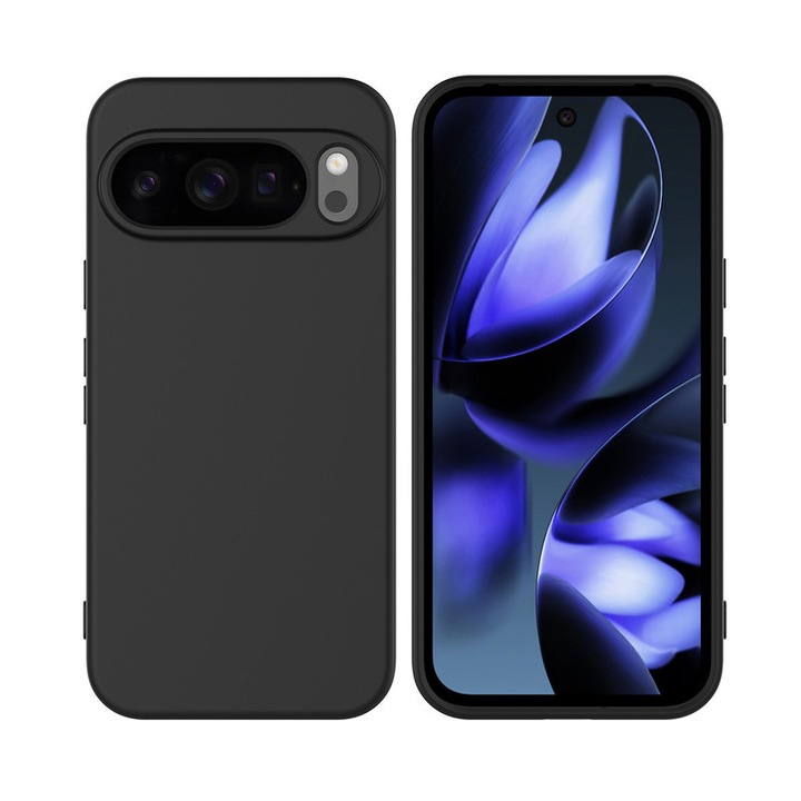 Калъф за Google Pixel 10/ Pixel 10 PRO, Силикон каучук, Cuseta, ултратънък, удароустойчив, защита против надраскване - черен
