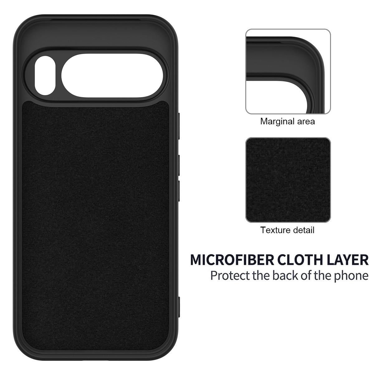 Carcasa pentru Google Pixel 10/ Pixel 10 PRO, Bumper din Cauciuc Lichid Siliconic, Cuseta, Ultra Subtire, Rezistenta la Socuri, Protectoare Antizgarieturi- negru