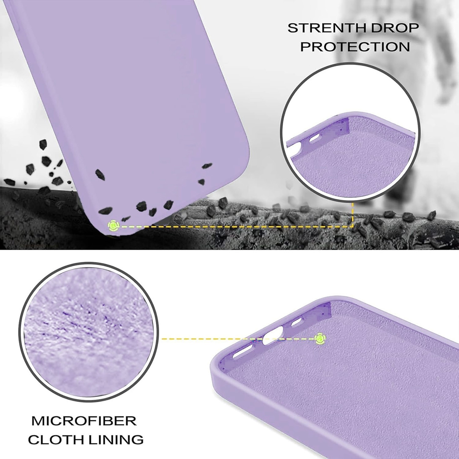 Carcasa pentru Google Pixel 9 Pro, Bumper din Cauciuc Lichid Siliconic, Cuseta, Ultra Subtire, Rezistenta la Socuri, Protectoare Antizgarieturi- violet deschis