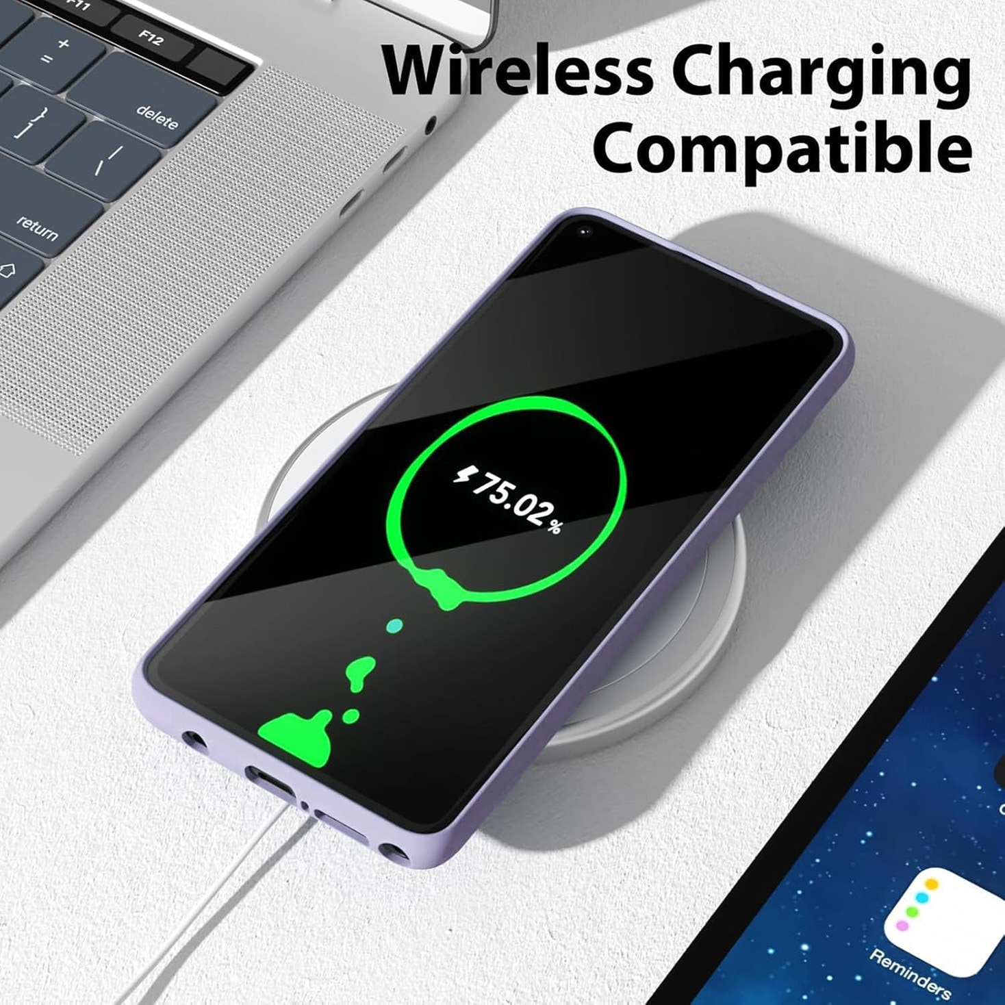 Carcasa pentru Google Pixel 9 Pro, Bumper din Cauciuc Lichid Siliconic, Cuseta, Ultra Subtire, Rezistenta la Socuri, Protectoare Antizgarieturi- violet deschis