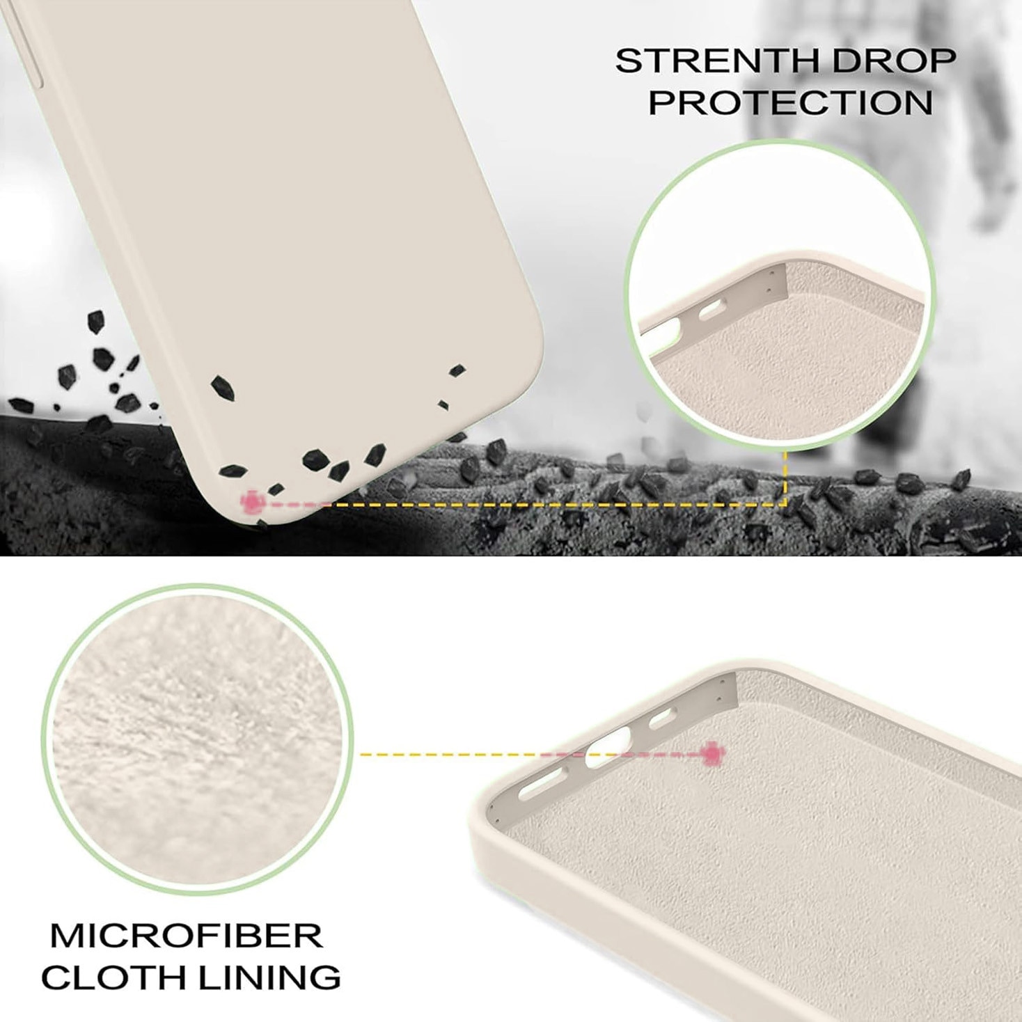 Carcasa pentru Google Pixel 9 Pro, Bumper din Cauciuc Lichid Siliconic, Cuseta, Ultra Subtire, Rezistenta la Socuri, Protectoare Antizgarieturi-bej