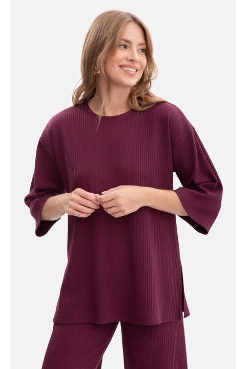 Суичър BeWear B301, оувърсайз, цвят слива, Слива
