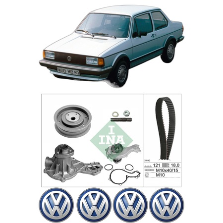 Set Kit de distributie curea intinzator pompa de apa Volkswagen