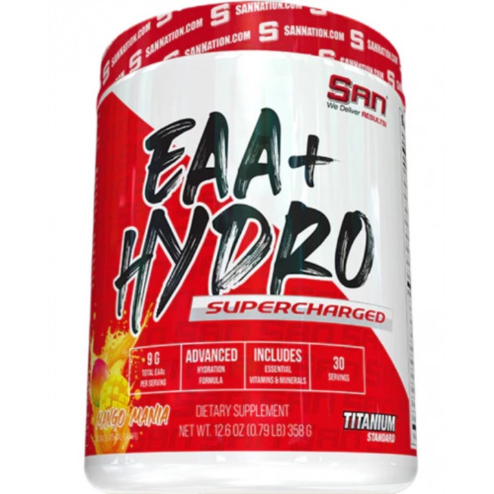 Pudra amino acizi SAN, 358 g, EEA+Hidro