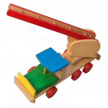 Masina de Pompieri din lemn Masina de Pompieri din lemn