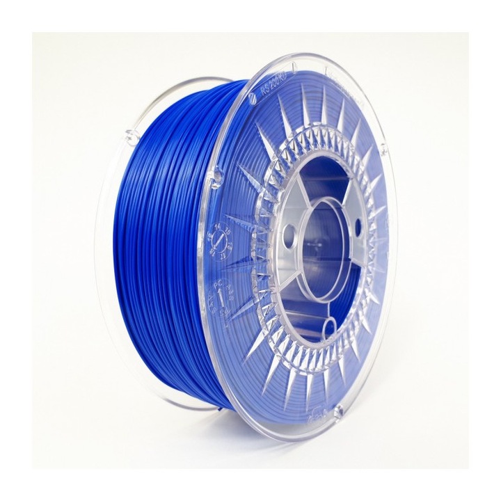 Filament PLA albastru intens 1.75mm, 1kg, Devil Design, imprimanta 3D