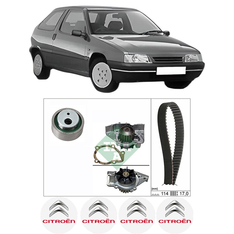 Set Kit de distributie curea intinzator pompa de apa CITROEN ZX