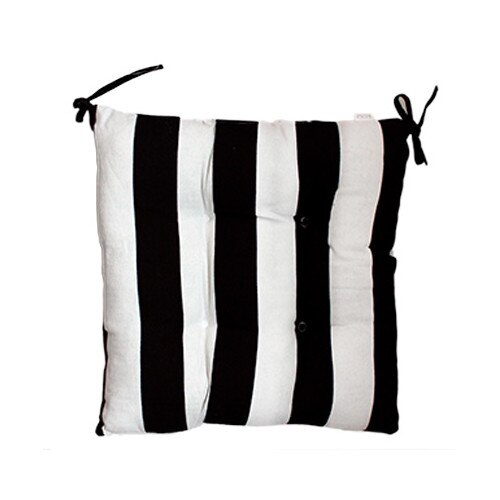 Pernuta pentru scaun alb negru 45x45cm