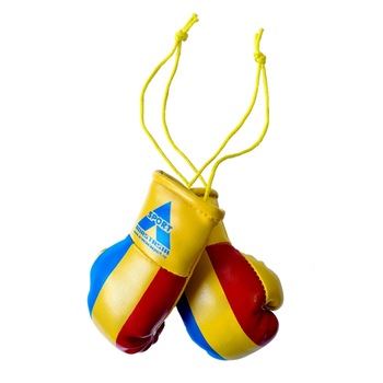 Breloc mini-manusi box Anastasia Sport cu tricolorul Romaniei Breloc mini-manusi box Anastasia Sport cu tricolorul Romaniei