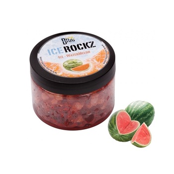 Aroma Pietre Narghilea Big Ice Rockz pepene rosu 120g + carbuni 10 buc Aroma Pietre Narghilea Big Ice Rockz pepene rosu 120g + carbuni 10 buc
