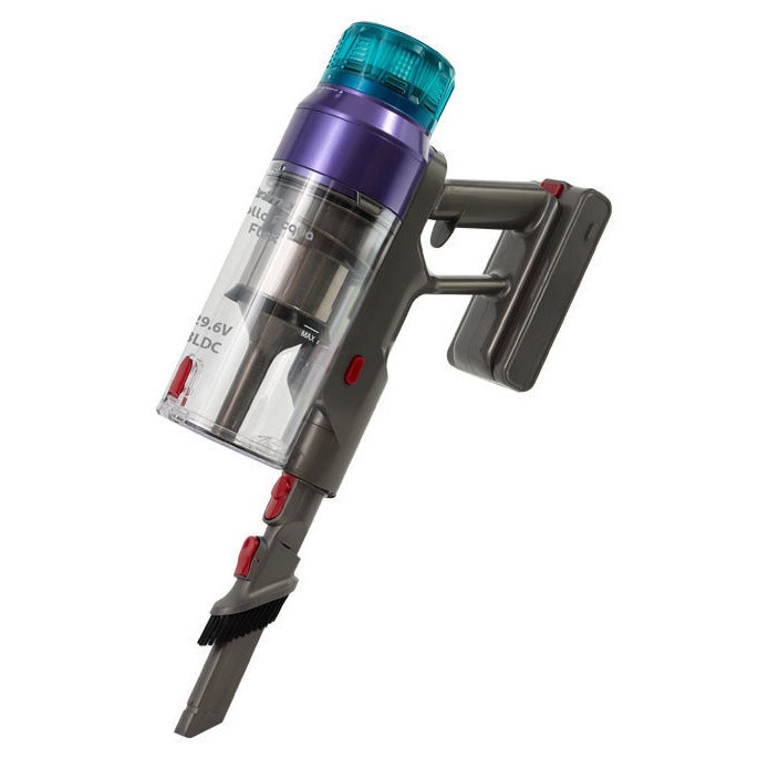 Aspirator vertical fără fir PRIMO PRVC-40507, motor BLDC 550W, funcție de mop, violet-gri