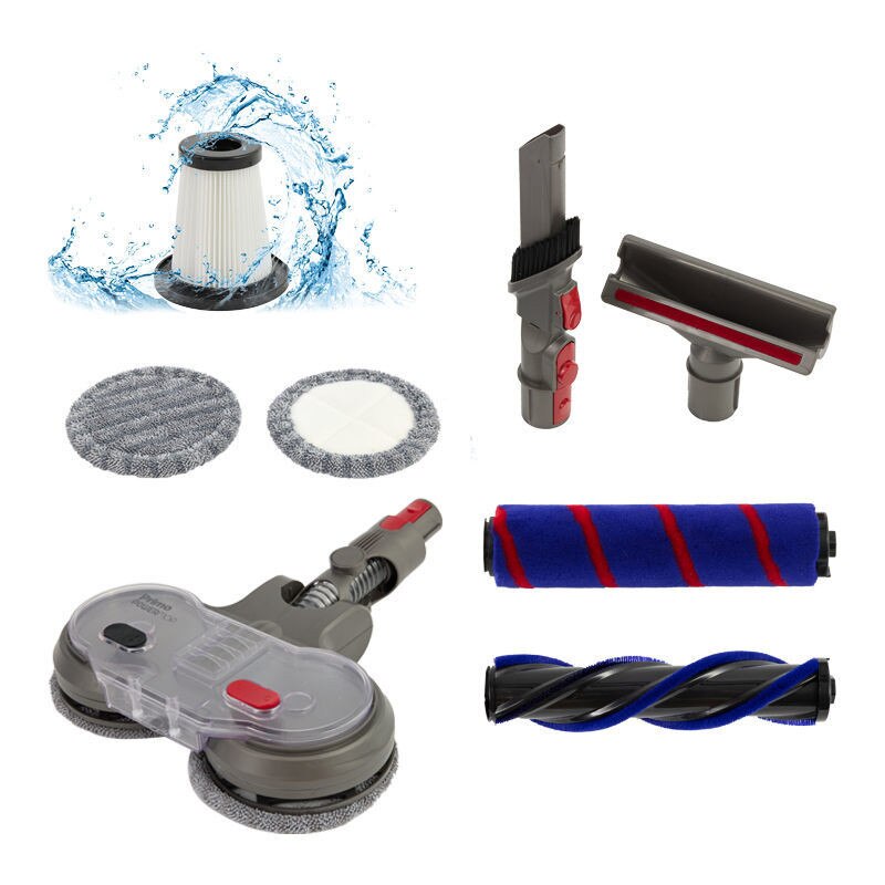 Aspirator vertical fără fir PRIMO PRVC-40507, motor BLDC 550W, funcție de mop, violet-gri