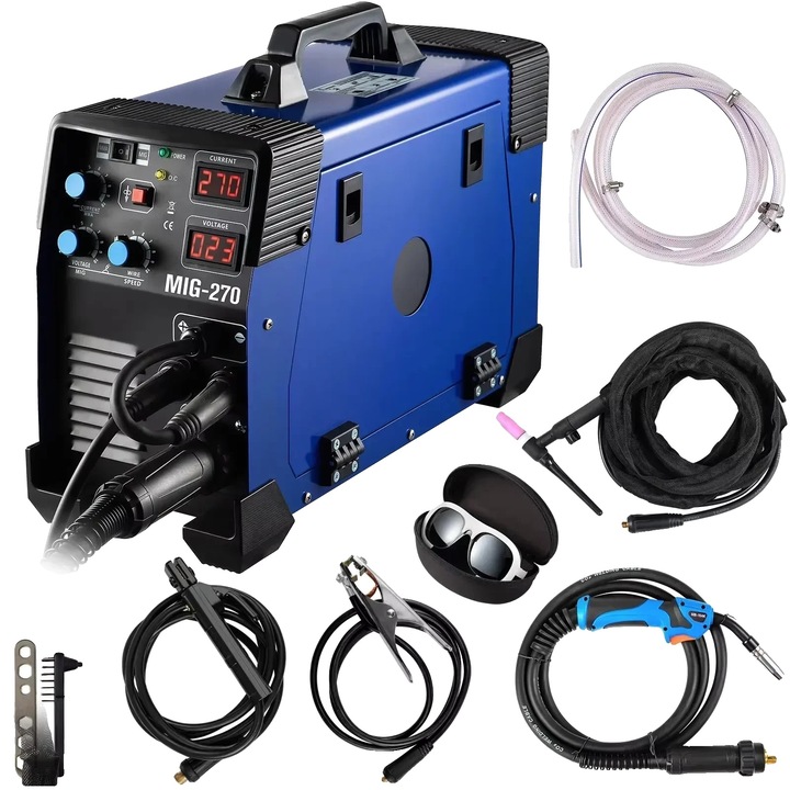 Aparat de sudura MIG270, tehnologie IGBT, 3 in 1, 18.1x7.5x13in, 220V