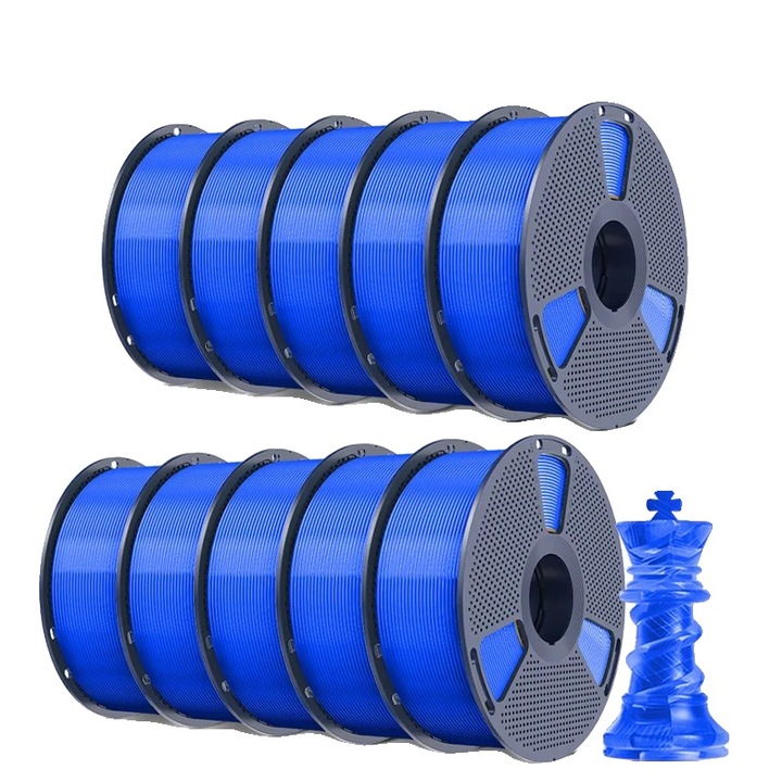 Filament 3D, átlátszó kék, 1.75mm, 1kg, magas hőmérsékletállóság