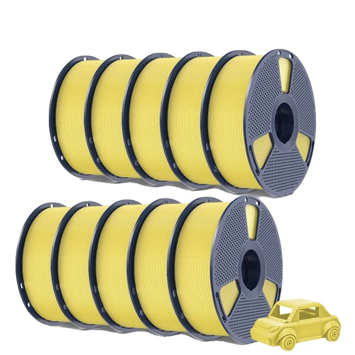 Filament 3D, citromsárga, 1.75mm, 1kg, magas hőállóság