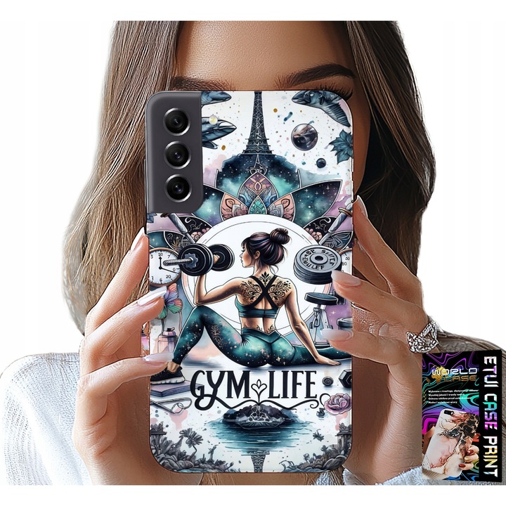 Tok Samsung Galaxy S21-hez, World Case, színes nyomtatás, szilikon, többszínű