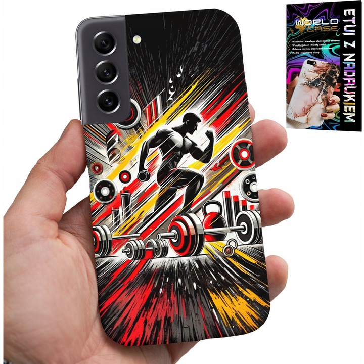 Tok Samsung Galaxy S22 Plus telefonhoz, World Case, szilikon, színes nyomtatás, tökéletes méretek