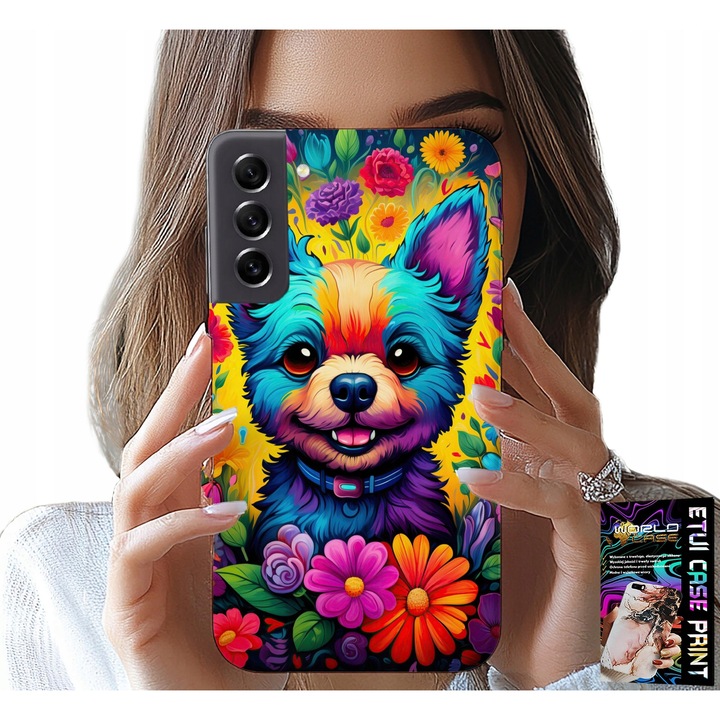 Samsung Galaxy S21 tok, World Case, virágmintás, szilikon, többszínű