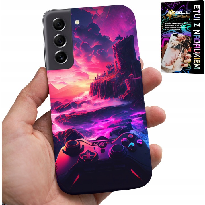 Samsung Galaxy S22 tok, World Case, szilikon, egyedi design, többszínű