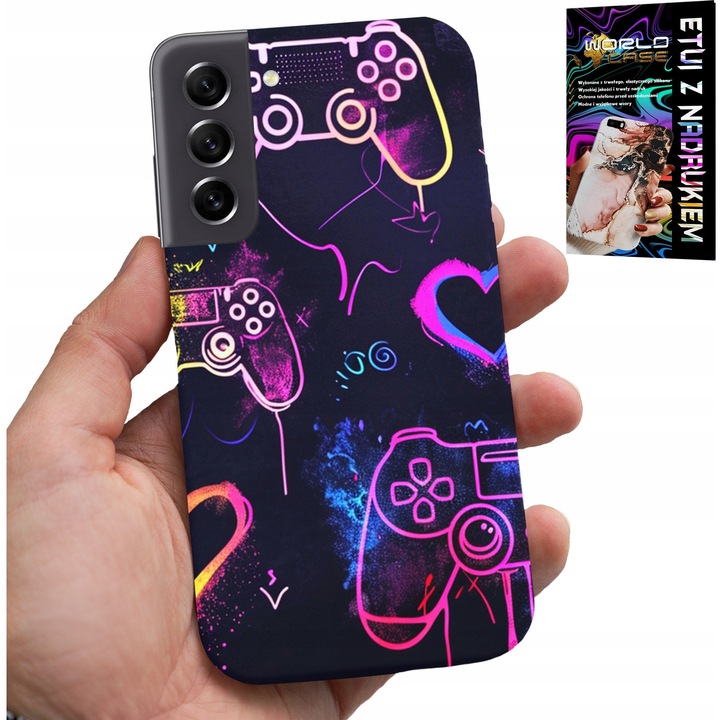 Husă pentru telefon, World Case, Samsung Galaxy S21 FE, silicon, imprimare colorată