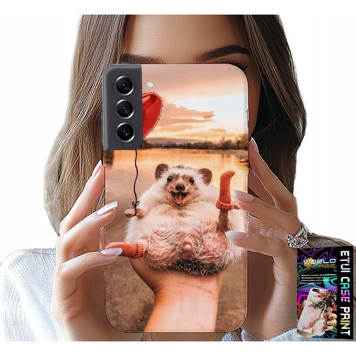 Carcasă pentru Samsung Galaxy S21 FE, World Case, imprimare arici pigmeu dulce, silicon