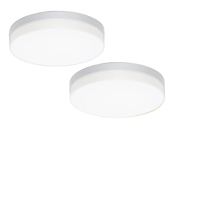 Plafoniera, 2 bucati, design minimalist, alb cald, 30x4cm