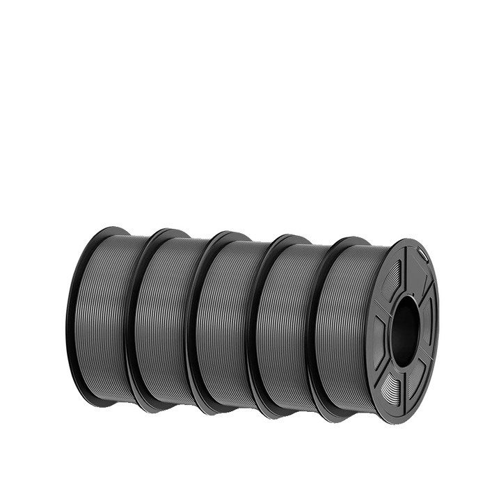 Filament 3D, HSPLA P 2.0, viteza de imprimare rapida, rezistenta imbunatatita, gri, set de 5 role