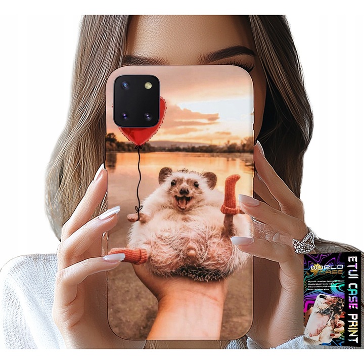 Tok tok Samsung Galaxy A81, World Case, édes törpesün nyomtatott, szilikon