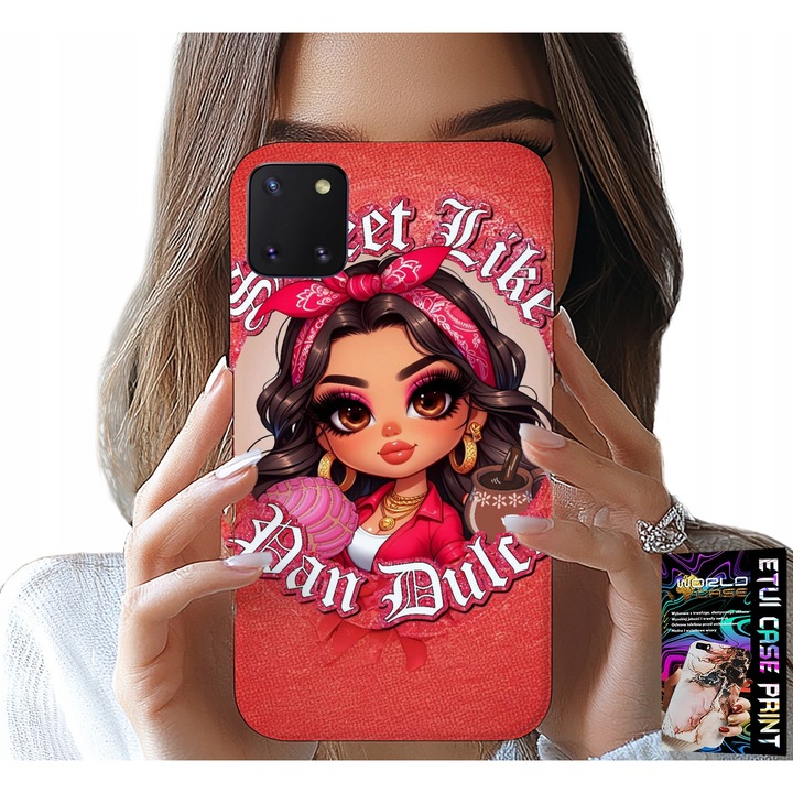 Tok Samsung Galaxy A81-hez, World Case, szilikon, színes nyomtatás, 0,2 cm