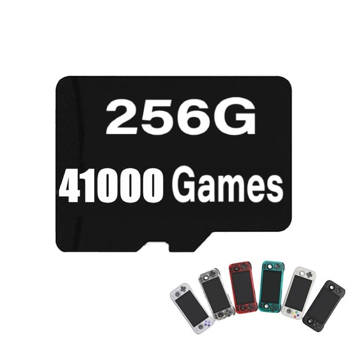 Card TF, 256GB, 41000 jocuri, Retroid Pocket 4 Pro
