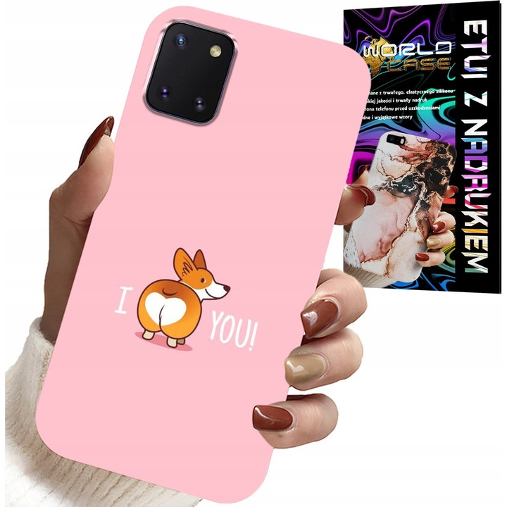 Telefontok, World Case, vicces rajzok, szilikon, Samsung Galaxy A81-hez