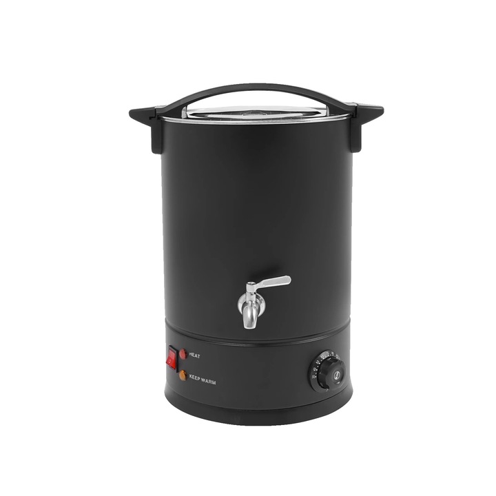 Topitor de ceara, 1800W, control inteligent al temperaturii, negru, 26.5x39cm