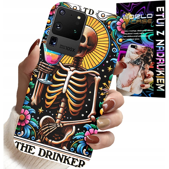 ETUI PENTRU SAMSUNG GALAXY S20 Ultra - THE DRINKER ALKO WINE DRINK CASE