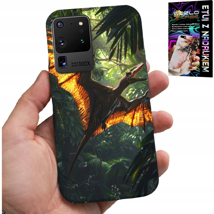 ETUI SAMSUNG GALAXY S20 Ultra - DINO DINOSZAURUSZ PTERODACTYL PLATFORM TOK